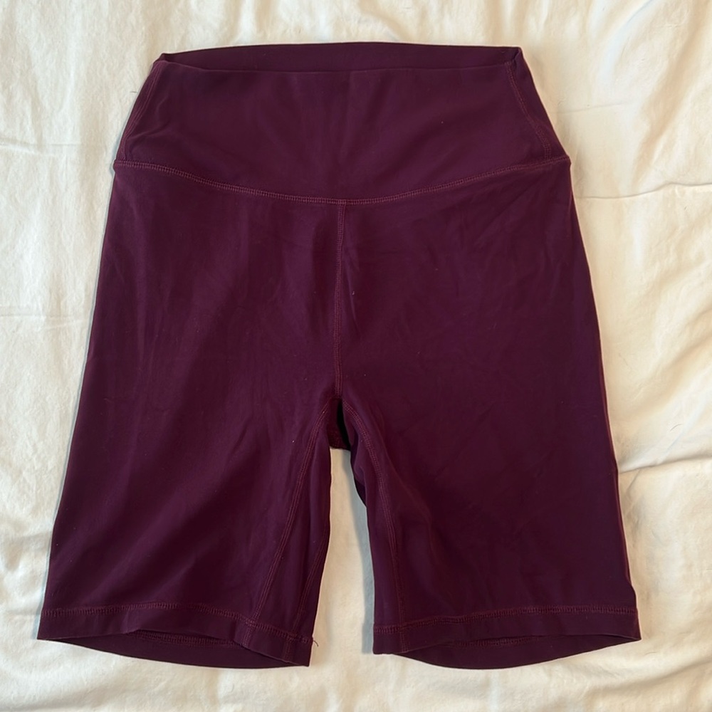 Maroon bike shorts